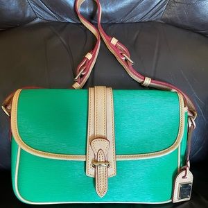Green and red, shoulder bag, Dooney & Bourke. NWOT